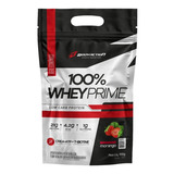 100% Whey Protein Concentrado Prime Refil Low Carb Creatina Sabor Morango