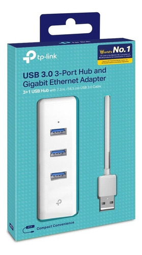 Adaptador Usb 3 Puertos Usb 3.0 Y Adaptador Ethernet Gigabit
