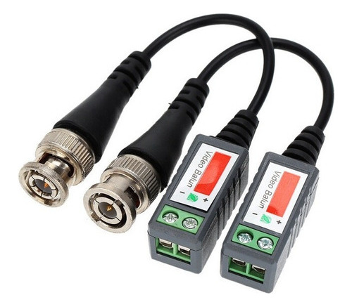 Par Video Balun Pasivo Con Cable 720p 1080p Hdcvi Ahd Hdtvi