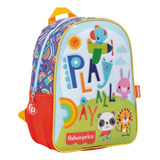 Mochila Infantil 12 Fisher Price Wabro11656 Color Rojo Diseño De La Tela Play All Day