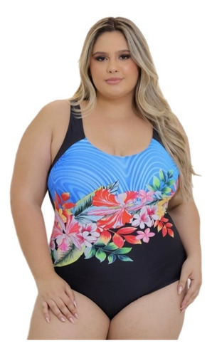 Maiô Biquini Plus Size Reforçado Com Bojo Efeito Lipo