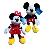 Pack Peluches Mickey 31cm Y Minnie Mouse 35cm Nuevos Regalos