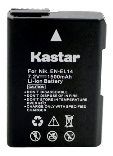 Bateria Kastar En-el14 D3300, D3400, D5100, D5200, D5300