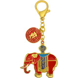 Feng Shui - Amuleto De Elefante De Prosperidad Roja