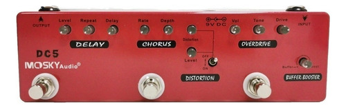 Pedal De Efeito Mosky Audio Dc5  Vermelho