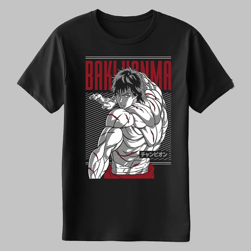 Playera Anime Baki Baki Hanma Cuello Redondo