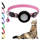 Collar Airtag Con Reflector De Campana Para Perros Y Gatos