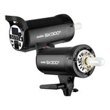 Godox Sk300 Ii Kit 2 Flash Estudio 300w Com Rádio Embutido 220v