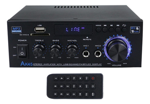 Ak45 Mini Amplificador De Potencia De Audio Digital Con