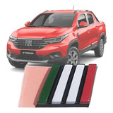 Emblema Logo Adesivo Bandeira Grade Fiat Strada 2020 2021 22