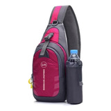 Pechera Casual Viaje Mochila Cruzada Impermeable Colores Xsh Color Rosa