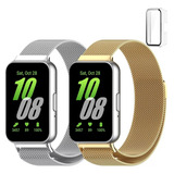 2 Correas De Acero Milanés + Funda Para Samsung Galaxy Fit 3