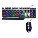 Teclado Gamer Con Iluminación Led + Mouse Gamer Dpi