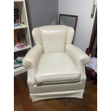 Sillón Blanco Esquinero Usado 78cm Alto 70 Cm Ancho