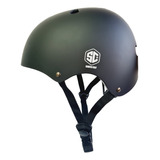Casco Profesional Scooter Italy Skate Rollers Ajustable X Color Negro Talle L Ajustable 55 A 60