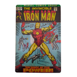 Placa Pequeña Iron Man Moblihouse