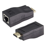 Extender Hdmi Rj45 A Través De Cable De Red Pasivo 30 Metros