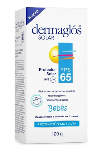 Dermaglós Protector Solar Fps65 Bebés +6 Meses 120gr