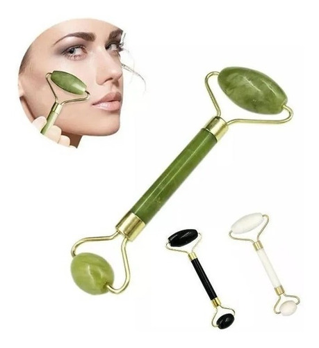 Masajeador Facial Rodillo De Jade Roller Masaje Anti Arrugas