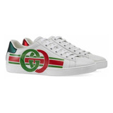 Gucci Tenis De Dama Ace  Con Motivo G Entrelazada