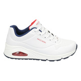 Tenis Lifestyle Skechers Uno Stand On Air 73690wnvr - Blanco