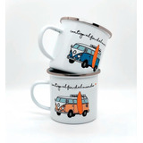 Taza Vintage Acero Enlozado, Pack De 2 Unidades ! 