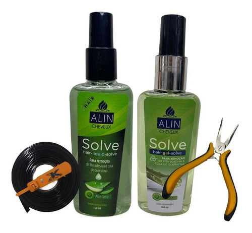 Kit P/ Mega Hair 2 Removedor Alin+alicate+queratina Promoção