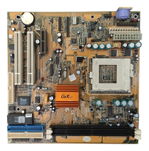 Placa-mãe Padrão At Gfxcel2000 Socket Pga 370 Intel Antiga