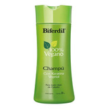 Shampoo Biferdil 100 % Vegano Con Keratina Vegetal X 200 Ml