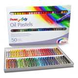 Gises Pastel De Aceite Pentel Arts Redondos Caja 50 Piezas 