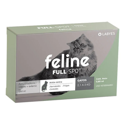 Feline Full Spot 2 A 5 K Gatos Pulgas, Garrapatas E Internos | Envío gratis