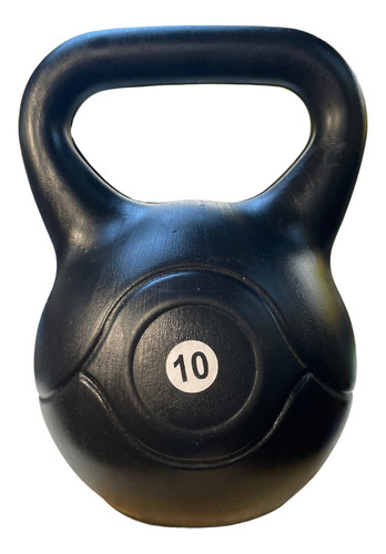 Pesas Rusas 10 Kg Pvc Kettlebell Pesa Rusa Cross Gym Fitness Color Negro