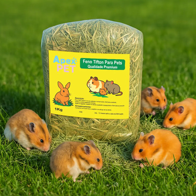 Feno Natural 1kg Premium Verde Para Coelhos E Roedores Pet | MercadoLivre