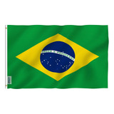 Bandera De Brasil Anley, Paquete De 2 Unidades, Fly Breeze,