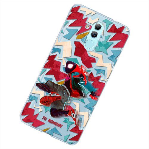 Funda Para Huawei Spiderman Miles Personalizada Tu Nombre