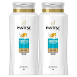 Pantene Pro-v Suave Y Champú Liso, 25,4 Onzas Líquidas (pack