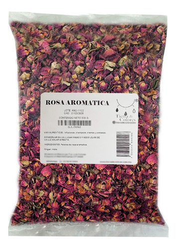 Rosa Aromatica Petalos 500 Gr Aromaterapia Comestible Rosas