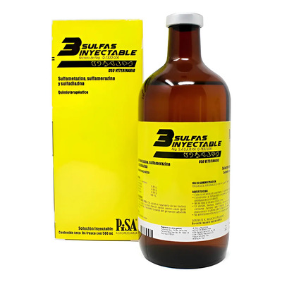 3 Sulfas Solución Iny. 500 Ml Pisa | Envío gratis