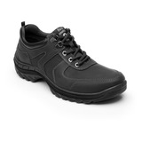 Zapato Outdoor Flexi Para Hombre Estilo 66513 Negro