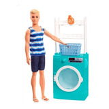 Muñeco Ken Con Mobiliario - Original Barbie Mattel !