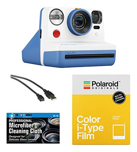Polaroid Now Instant Film Camera (azul) Paquete De Tela De M