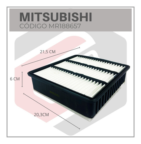 Filtro Aire Mitsubishi Signo Outlander 2.4 Glx 1.6 Lancer Foto 5