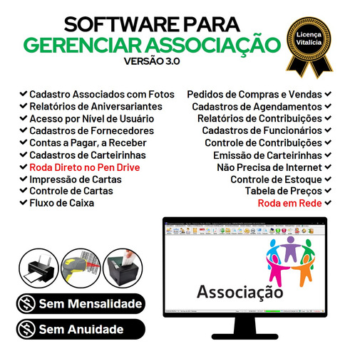 Software Gerenciar Associação + Financeiro V3.0 - Fpqsystem