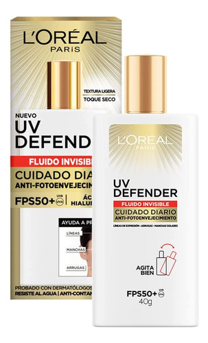 L'oréal Paris Protector Solar Diario Fluid Fps50 Uv Defender