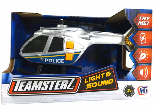 Teamsterz Helicóptero Policia C/luz Y Sonido 15cm 14081 Srj