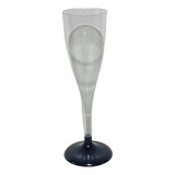 Copa De Champagne Pie Negro Plastica X 10 Un