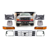 Faros, Cuartos, Biseles Y Parrilla Ford F-150 92-96 Cromo