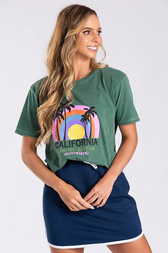 T-shirt Estonada California Verde