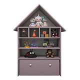 Casinha Organizadora Brinquedo Infantil Lavanda Mdf