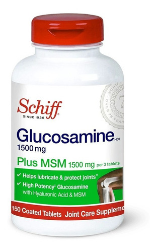 Schiff | Glucosamine Msm Hyaluronic Acid | 1500mg | 150 Tabl